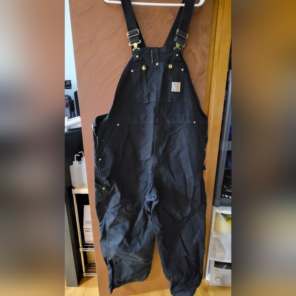 2 Pair Carhartt bibed overalls